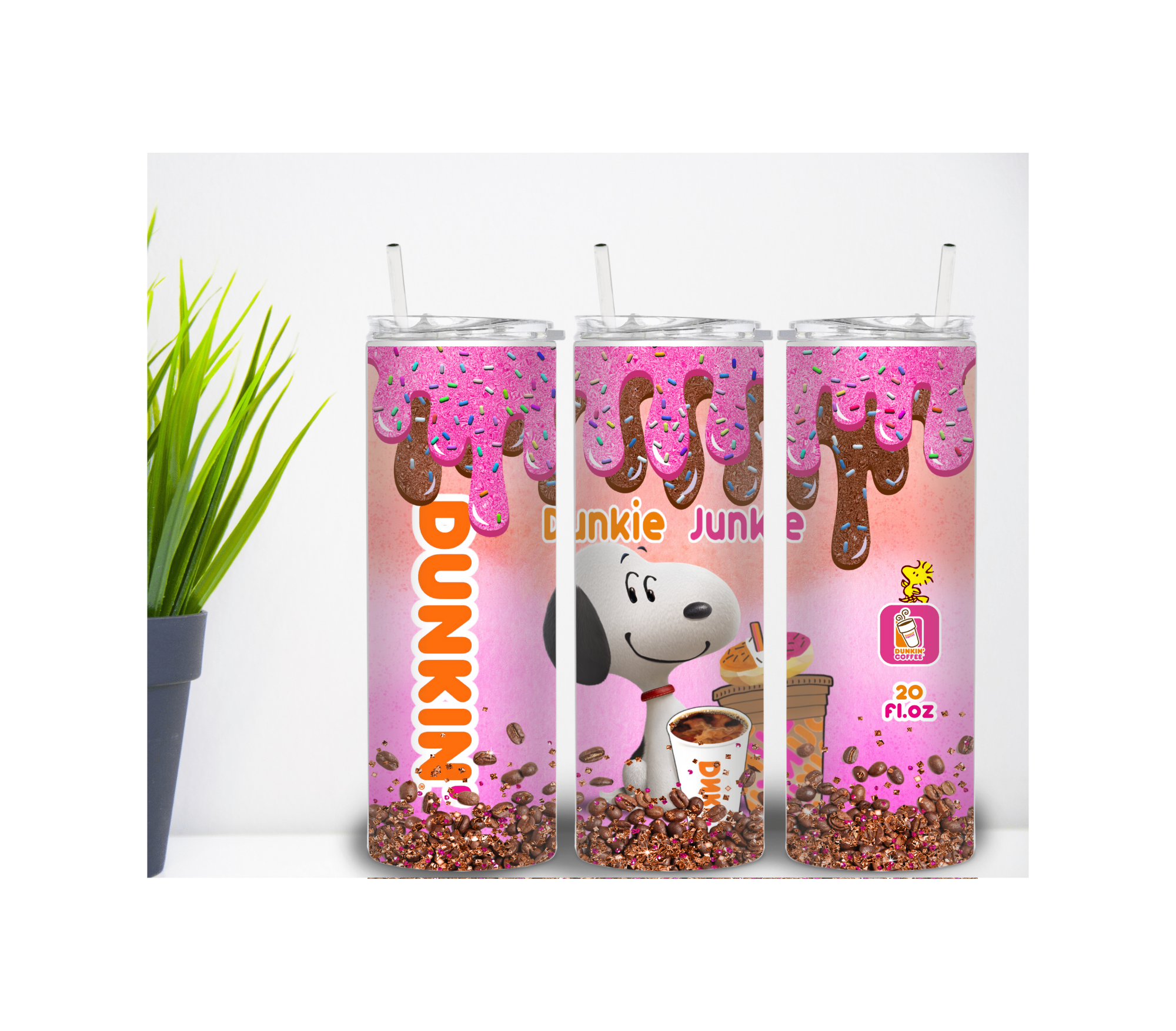 Snoopy Dunkin Donuts 20 oz Tumbler – Sperry Creations